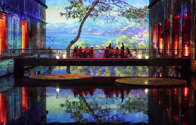 projection dîner privatisation reflets