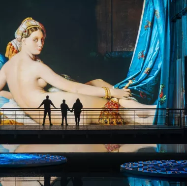 woman paint famous work