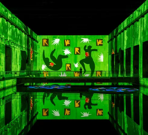 matisse vue vert clair silouhette