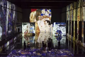 Vue exposition Klimt Bassins