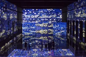 Vue exposition Klimt bleu Bassins