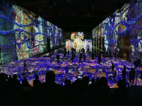Vue exposition Klimt Bassins