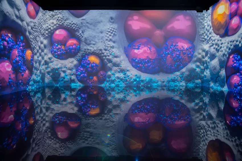 bulles colorées fond
