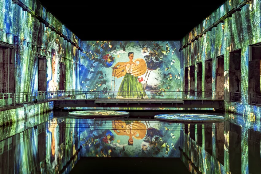 projection reflet eau frida kahlo