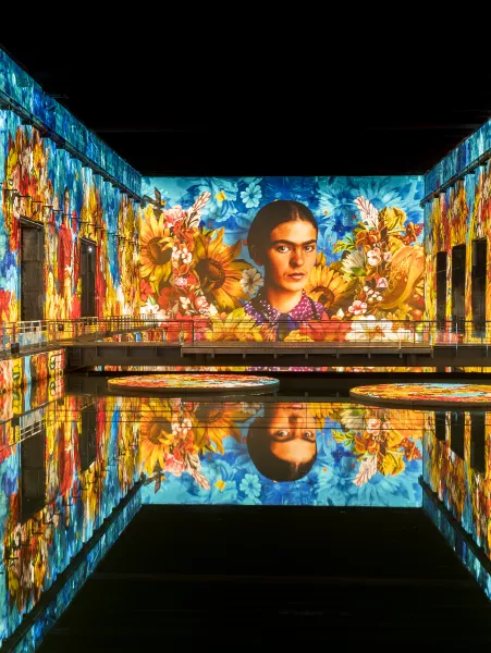 frida kahlo fleurs reflets