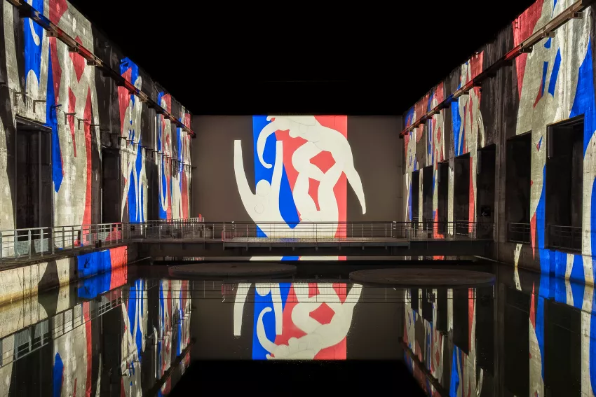 matisse reflet projection base sous-marine