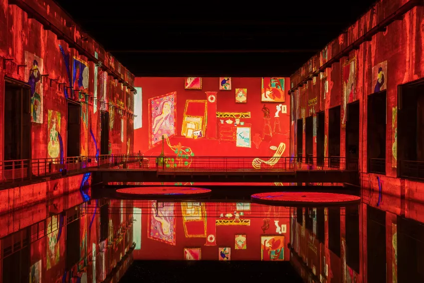 matisse projection oeuvre rouge eau