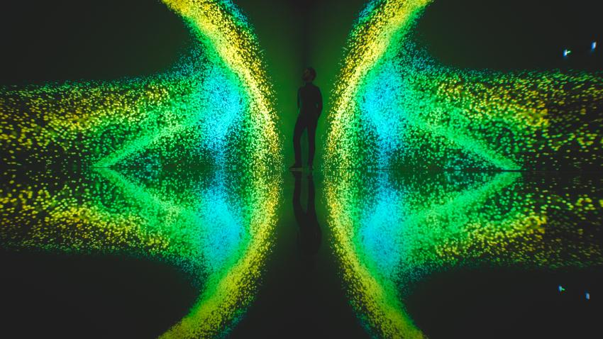 Vue exposition événement Cell Immersion Bassins