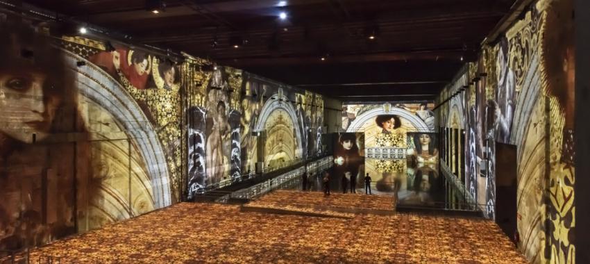 Vue exposition Klimt Bassins