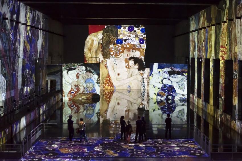 Vue exposition Klimt Bassins