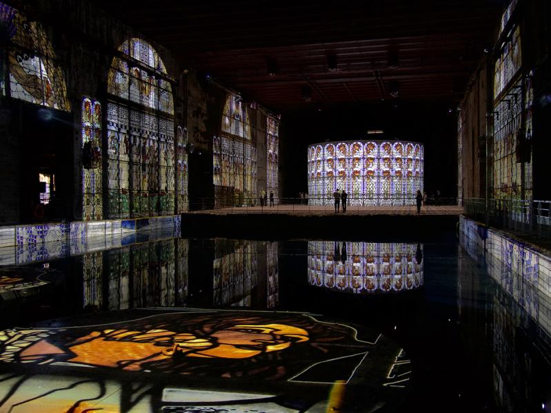 Vue exposition Klimt Bassins