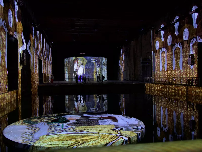 Vue exposition Klimt Bassins