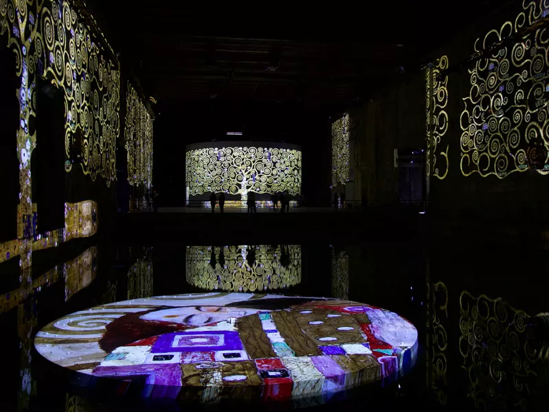 Vue exposition Klimt Bassins