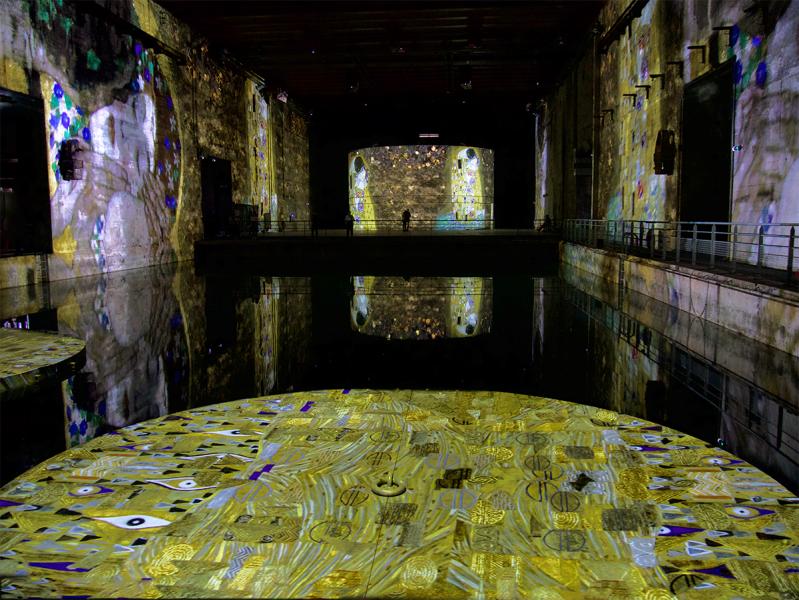 Vue exposition Klimt Bassins