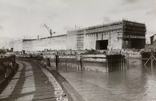 Vue extérieure archive base sous-marine Bordeaux